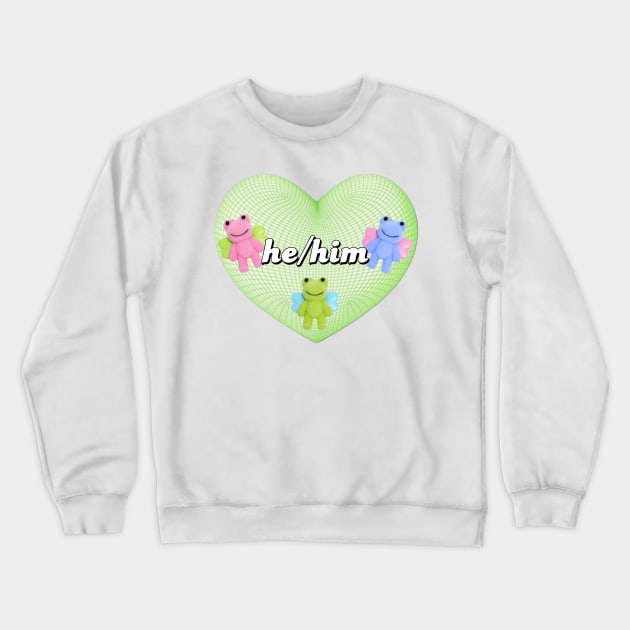 he/him pronouns Crewneck Sweatshirt by hgrasel